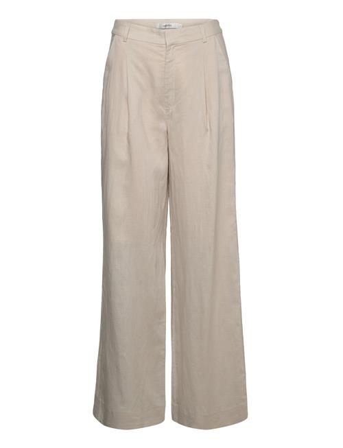 Gestuz Paulagz Linen Mw Wide Pants Noos Gestuz Beige