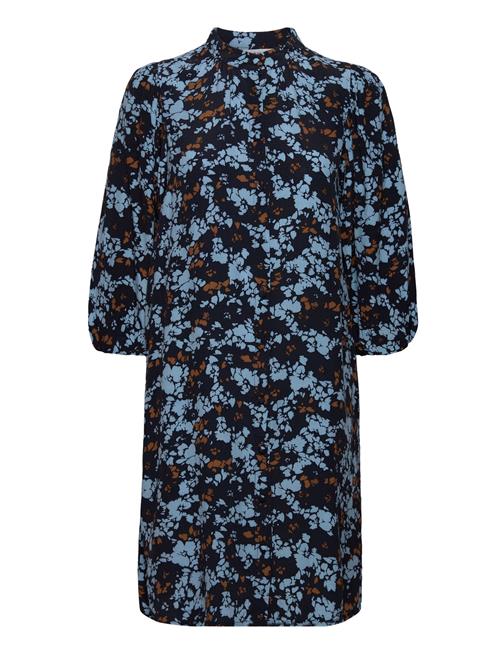 MSCH Copenhagen Mschmarcia Morocco 3/4 Shirt Dress Aop MSCH Copenhagen Blue