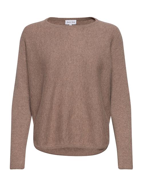 Curved Sweater Davida Cashmere Brown