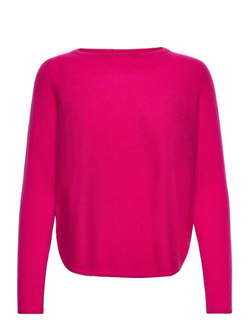 Se Davida Cashmere Curved Sweater Davida Cashmere Pink ved Booztlet