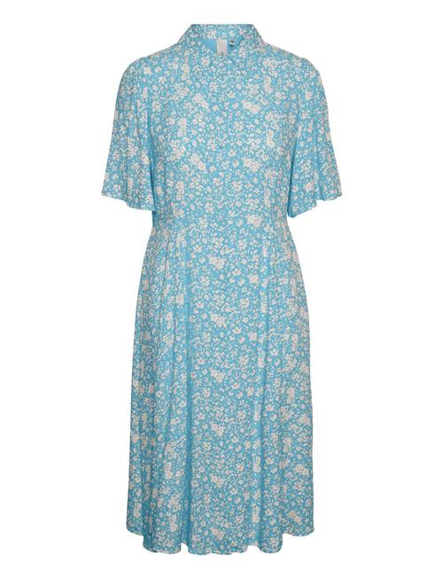 YAS Yasstelli 2/4 Midi Shirt Dress S. YAS Blue