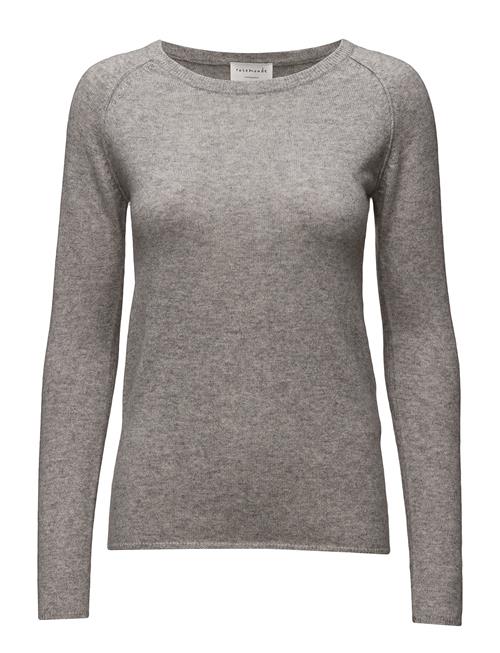 Rwlaica Cashmere Ls O-Neck Raglan P Rosemunde Grey