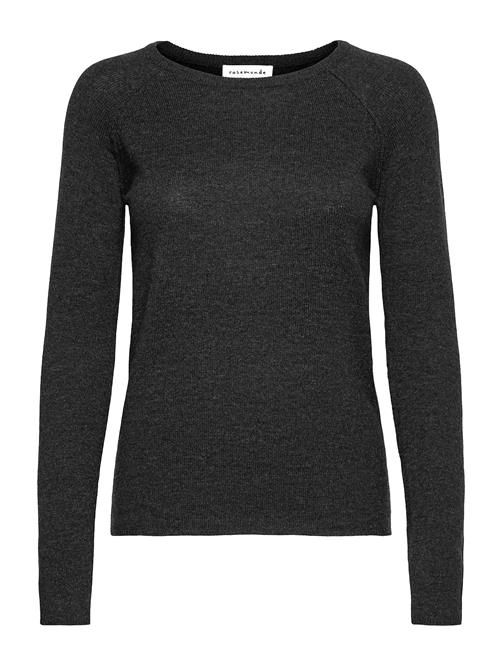Rwlaica Cashmere Ls O-Neck Raglan P Rosemunde Grey