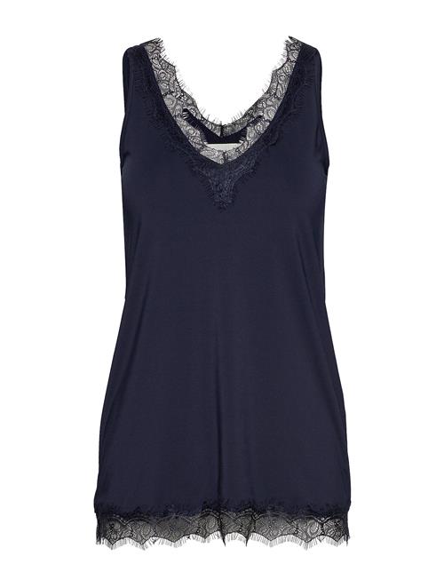 Rosemunde Rwbillie Sl Lace V-Neck Top Rosemunde Navy