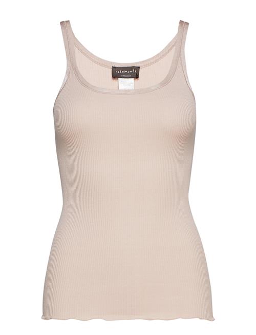 Rwbelle Silk U-Neck Strap Elastic T Rosemunde Pink