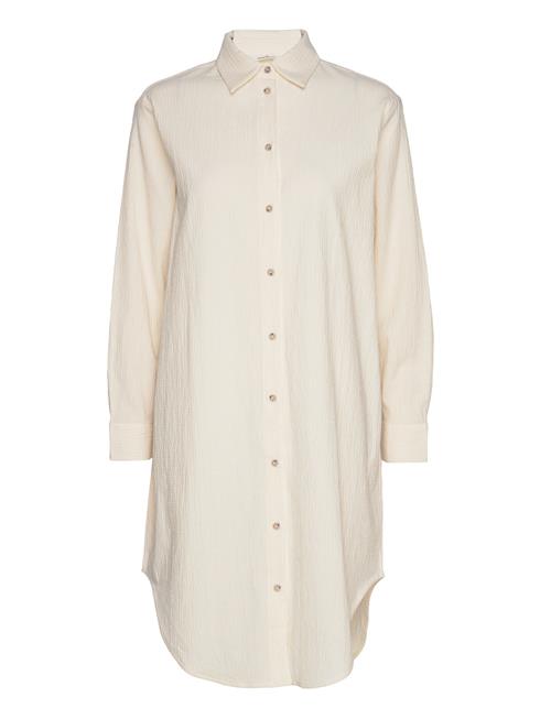 Basic Apparel Vilde Loose Shirt Dress Gots Basic Apparel Cream