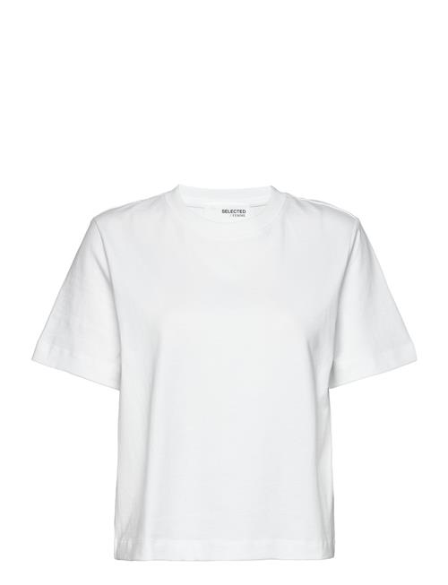 Selected Femme Slfessential Ss Boxy Tee Noos Selected Femme White