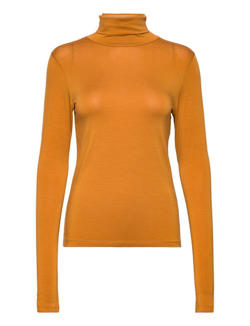 Se Basic Apparel Joline T-Neck Basic Apparel Orange ved Booztlet