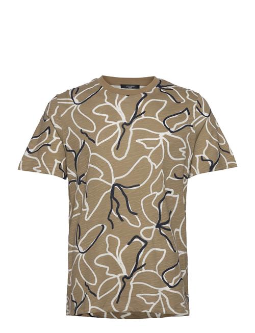 Jack & Jones Jprblatropic Aop Ss Tee Crew Neck Sn Jack & J S Khaki