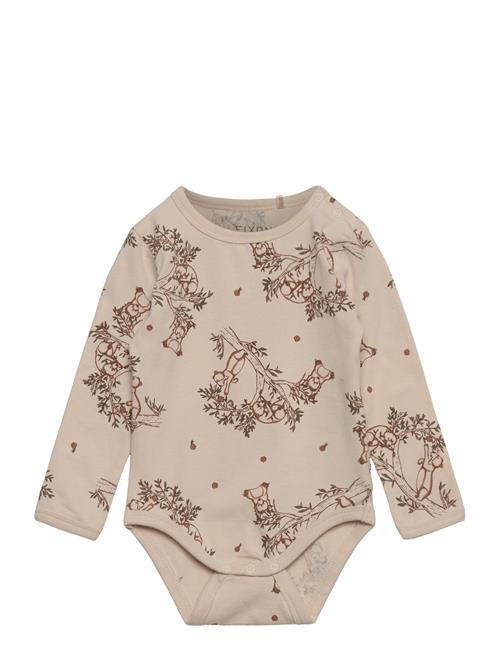 Body Ls W.aop Fixoni Beige