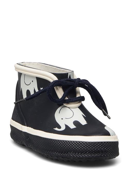 Low Wellies W.elephant Print CeLaVi Navy