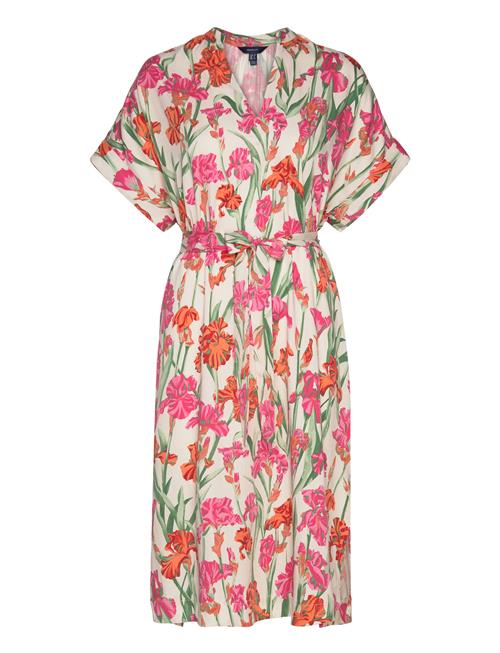 GANT Relaxed Iris Print Caftan Dress GANT Patterned