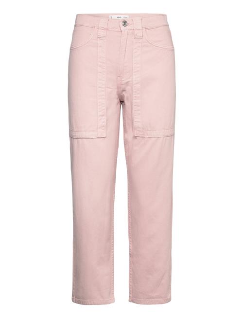 Se Mango High-Waist Slouchy Jeans Mango Pink ved Booztlet