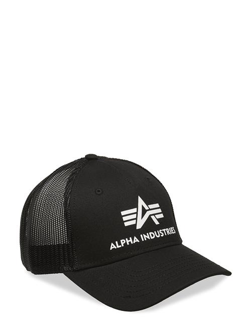 Se Alpha Industries Basic Trucker Cap Alpha Industries Black ved Booztlet