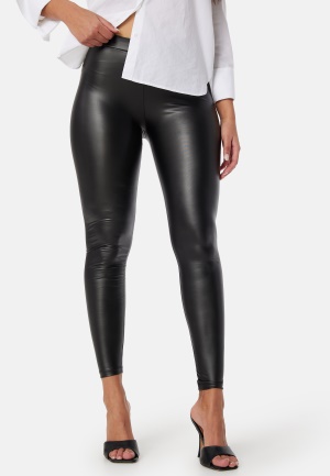 Se BUBBLEROOM Coated Leggings Black XXL ved Bubbleroom