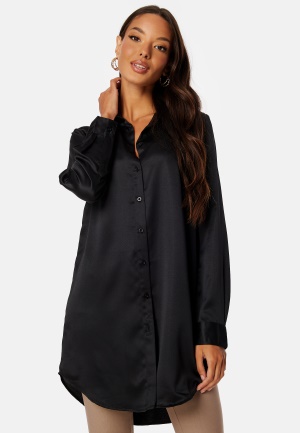 BUBBLEROOM Nicole long shirt Black 34