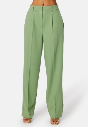 Se SELECTED FEMME Myna HW Wide Pant Loden Frost 34 ved Bubbleroom