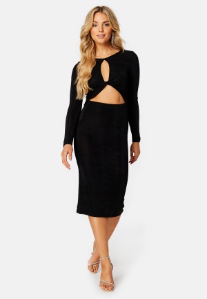 Se BUBBLEROOM Rylin cut out dress Black L ved Bubbleroom