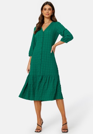 Se Happy Holly Kimberly flounce dress Green 32/34 ved Bubbleroom