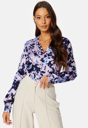 SELECTED FEMME Aronia LS AOP Satin Shirt Orchid Petal AOP:AOP 38