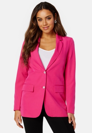 VILA Kammas Deco Loose Blazer Pink Yarrow 34