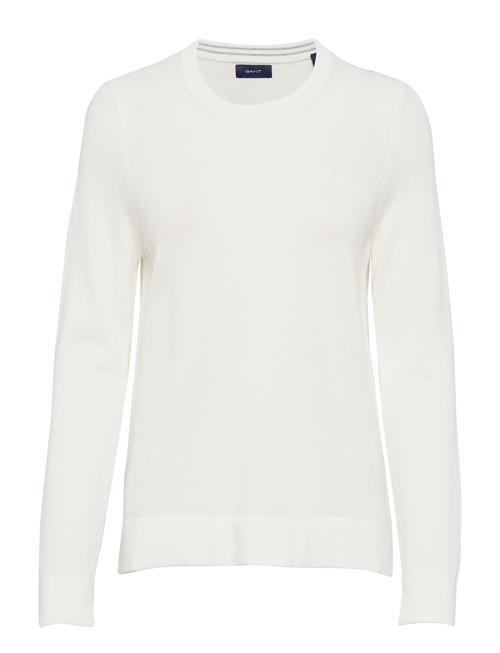 GANT Cotton Pique C-Neck GANT White