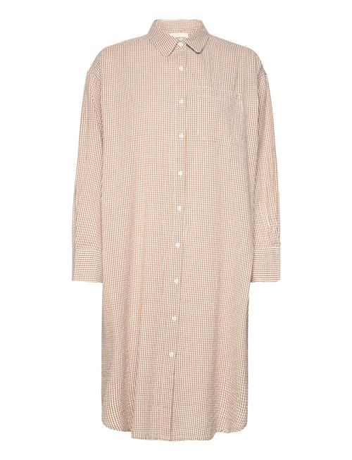 Haven Shirtdress Gingham Moshi Moshi Mind Beige