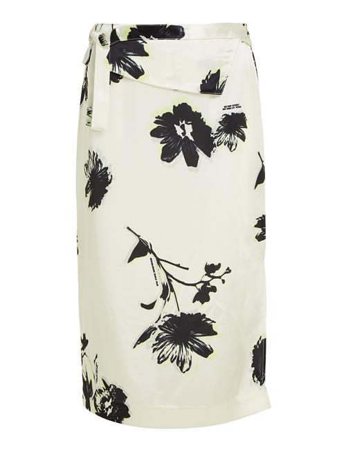 Calvin Klein Modern Floral Skirt Calvin Klein Cream