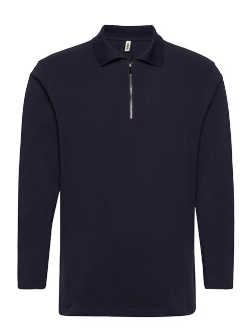 Enkel Studio Esrude Polo Ls M Enkel Studio Navy