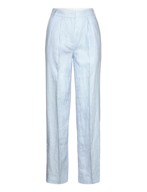 Linen Straight Trousers REMAIN Birger Christensen Blue