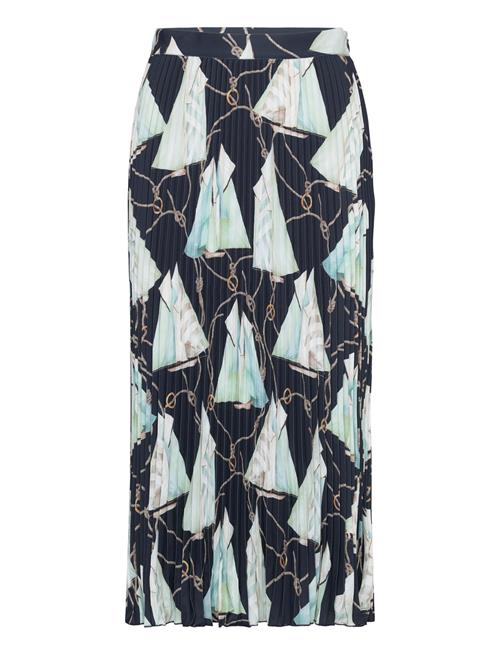 GANT Saling Print Pleated Skirt GANT Blue