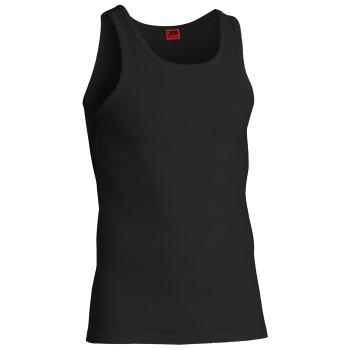 Se JBS Basic 13701 Singlet Sort bomuld Large Herre ved Timarco