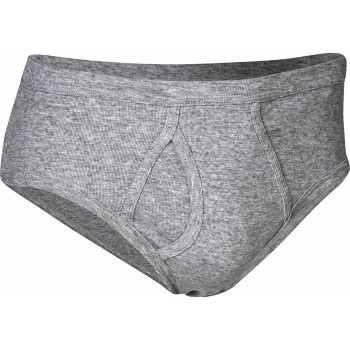 JBS Basic Fly Brief Grå bomuld Small Herre