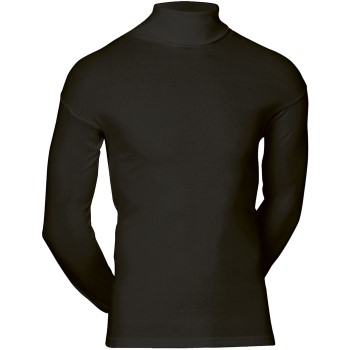 JBS Classic Roll Neck Long Sleeve Sort bomuld Large Herre