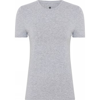 Se JBS of Denmark Bamboo Blend Slim Tee Lysegrå Medium Dame ved Timarco