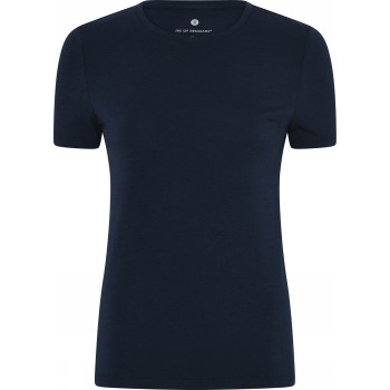 Se JBS of Denmark Bamboo Blend Slim Tee Marineblå Medium Dame ved Timarco