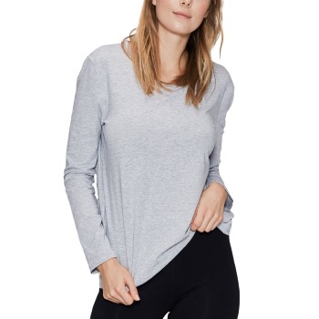 Se JBS of Denmark Bamboo Long Sleeve Top Lysegrå Large Dame ved Timarco