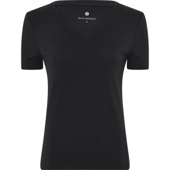 Se JBS of Denmark Bamboo V-neck Women Slim T-shirt Sort XX-Large Dame ved Timarco