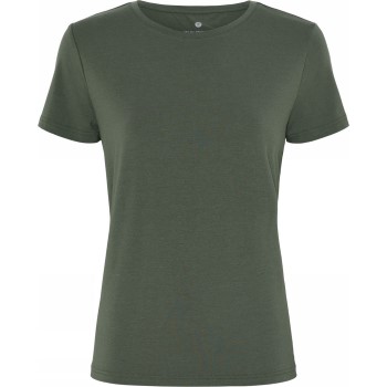 Se JBS of Denmark Basic Tee Bamboo Blend FSC Grøn Large Dame ved Timarco