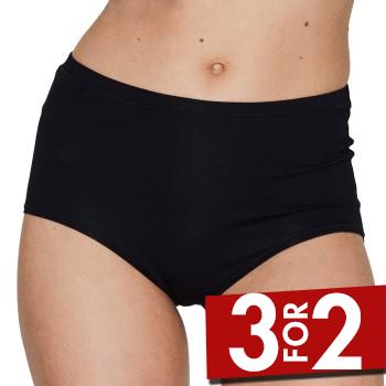 JBS of Denmark Trusser Organic Cotton Maxi Brief Sort økologisk bomuld Small Dame