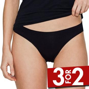 JBS of Denmark Trusser Organic Cotton Tai Brief Sort økologisk bomuld Small Dame