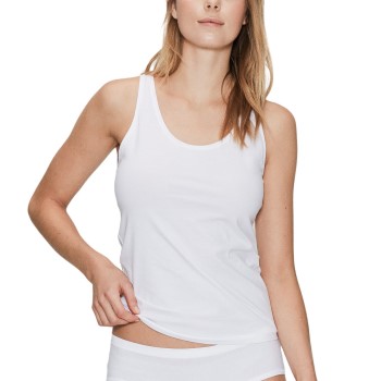 Se JBS of Denmark Organic Cotton Top Wide Straps Hvid økologisk bomuld Medium Dame ved Timarco