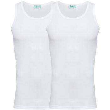 JBS 2P Organic Cotton Singlet Hvid økologisk bomuld Medium Herre