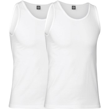 Se JBS 2P Organic Cotton Tank Top Hvid økologisk bomuld Large Herre ved Timarco