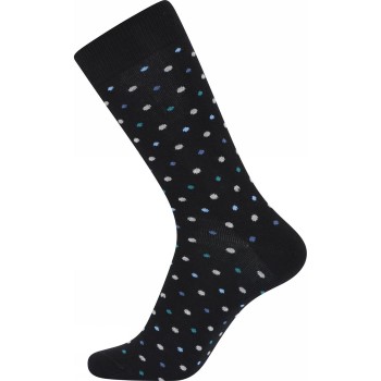 JBS Strømper Patterned Cotton Socks Sort/Marine/Hvid Str 40/47 Herre