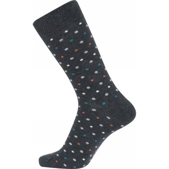 JBS Strømper Patterned Cotton Socks Grå/Turkise Str 40/47 Herre