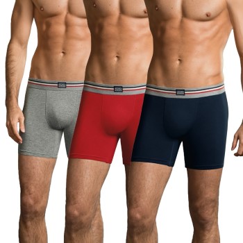 Jockey 3P Cotton Stretch Boxer Trunk Ulig Farve bomuld Small Herre