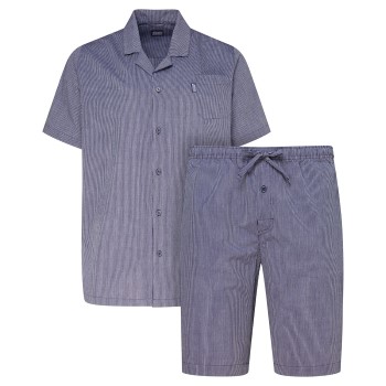 Se Jockey Short Pyjama Woven Marineblå bomuld Small Herre ved Timarco