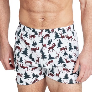 Jockey Woven Boxer Hvid bomuld Small Herre