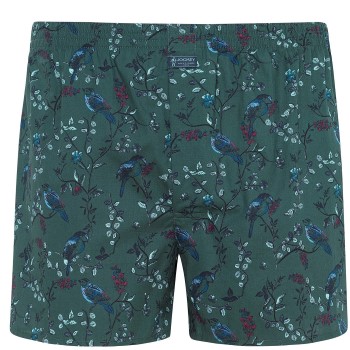 Jockey Woven Poplin Boxer Shorts Grøn bomuld X-Large Herre